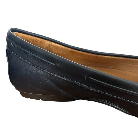 Sebago Meriden Kiltie Navy Leather Womens Driving Loafers Flats Slip On Shoes 10 - Picture 3 of 16